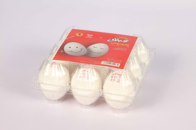 تخم مرغ بسته بندی 9 عددی چیلای سفید